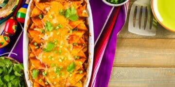 Best Chicken Enchiladas Recipe With Melted Cheese On Top