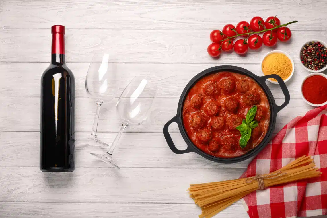 Wine And Mince Meatballs